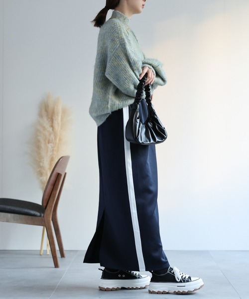 sakishimatokyo(サキシマトーキョー)の「【セットアップ対応】サイドラインジャージスカート(スカート・レディース・ネイビー/ベージュ/ブラック・FREE)」の19枚目の写真