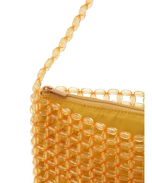 emmi（エミ）の「【emmi atelier】ワンショルダービーズバッグ（ハンドバッグ・レディース・ブルー/クリア/オレンジ・FREE）」の14枚目の写真