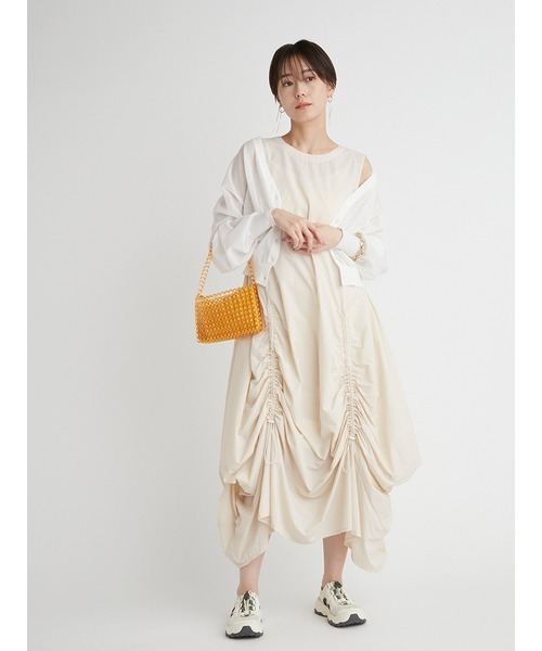 emmi（エミ）の「【emmi atelier】ワンショルダービーズバッグ（ハンドバッグ・レディース・ブルー/クリア/オレンジ・FREE）」の10枚目の写真