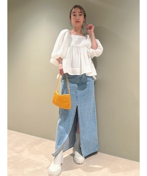 emmi（エミ）の「【emmi atelier】ワンショルダービーズバッグ（ハンドバッグ・レディース・ブルー/クリア/オレンジ・FREE）」の16枚目の写真