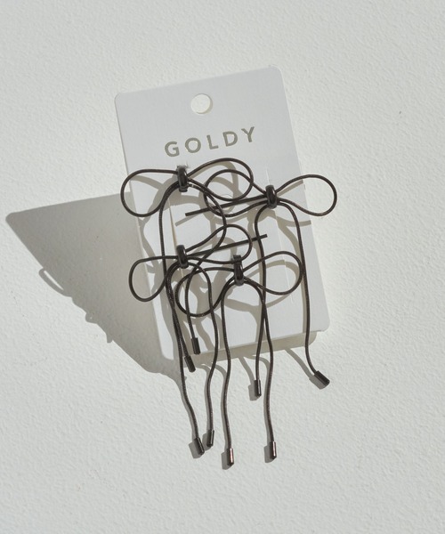 GOLDY（ゴールディ）の「コード ミニ リボン へアカフ & ヘアピン（その他ヘアアクセサリー・レディース・ブラック/シルバー/ゴールド・FREE）」の15枚目の写真