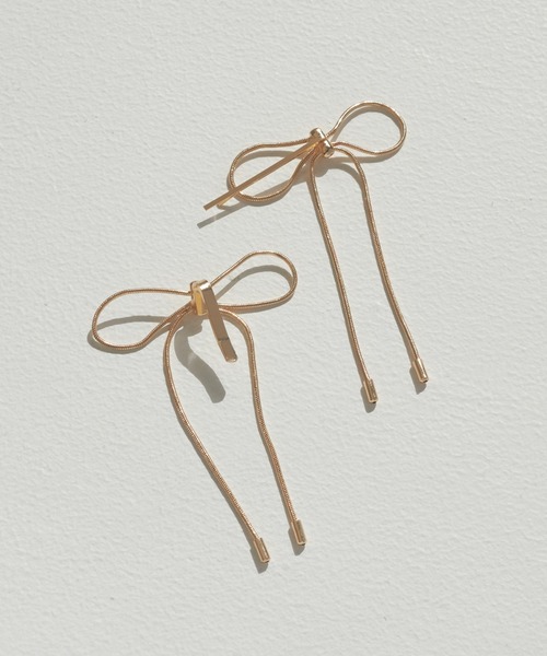 GOLDY（ゴールディ）の「コード ミニ リボン へアカフ & ヘアピン（その他ヘアアクセサリー・レディース・ブラック/シルバー/ゴールド・FREE）」の16枚目の写真