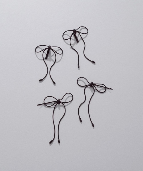 GOLDY（ゴールディ）の「コード ミニ リボン へアカフ & ヘアピン（その他ヘアアクセサリー・レディース・ブラック/シルバー/ゴールド・FREE）」の17枚目の写真