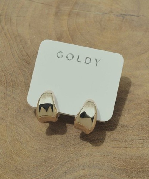 GOLDY（ゴールディ）の「【GOLDY】ニュアンス ドロップ フープ イヤリング / 2221243（イヤリング・レディース・シルバー/ゴールド/シルバー系その他・FREE）」の9枚目の写真