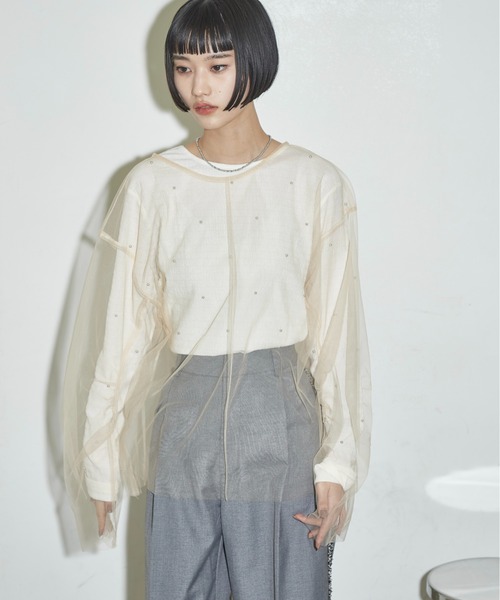 jumelle チュールビスチェホワイト jumelle（ジュメロ）の「【初回分即完売】tulle bustier（その他