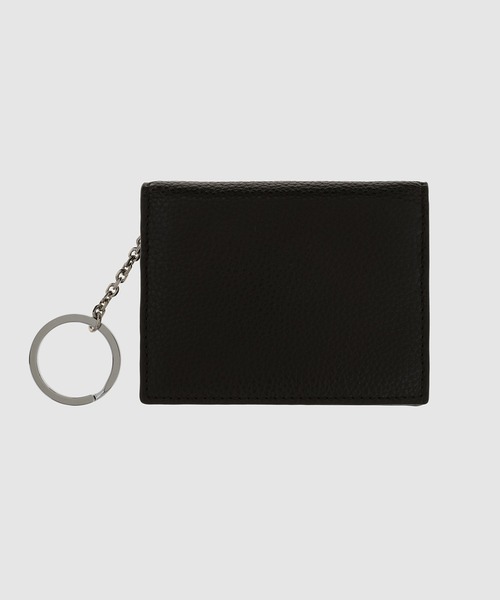 【MARNI】レザーカードホルダー ブルーとブラック サフィアーノレザー製 ジップアラウンドカード