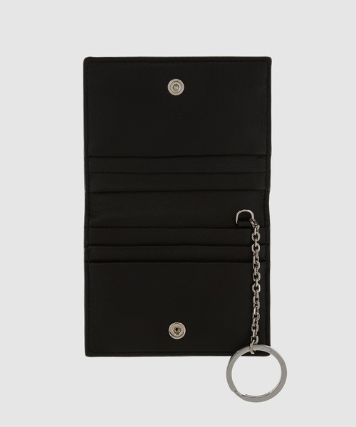 ★MARNI ブラックレザーカードホルダー★ ブルーとブラック サフィアーノレザー製 ジップアラウンドカード