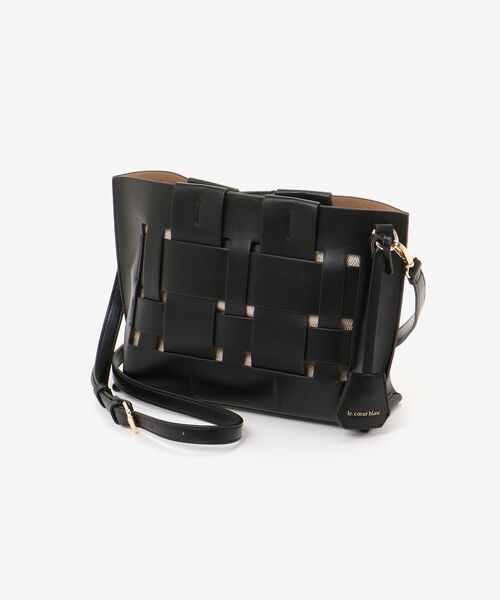 le.coeur blanc（ルクールブラン）の「メッシュ編みショルダーバッグ（ショルダーバッグ・レディース・ベージュ/ブラック・FREE）」の11枚目の写真