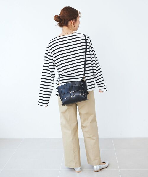 le.coeur blanc（ルクールブラン）の「メッシュ編みショルダーバッグ（ショルダーバッグ・レディース・ベージュ/ブラック・FREE）」の15枚目の写真