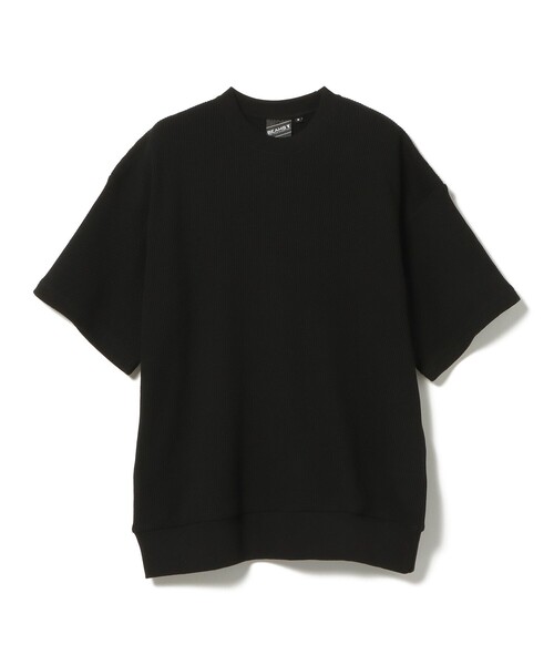 BEAMS T（ビームスティー）の「BEAMS T / ワッフル クルーネック ショートスリーブ 24（Tシャツ/カットソー・メンズ・ブラック/ベージュ/ネイビー・S/M/L/XL）」の4枚目の写真
