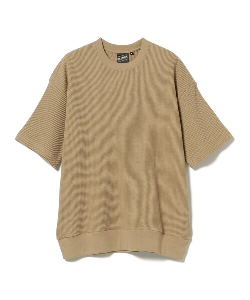 BEAMS T（ビームスティー）の「BEAMS T / ワッフル クルーネック ショートスリーブ 24（Tシャツ/カットソー・メンズ・ブラック/ベージュ/ネイビー・S/M/L/XL）」の7枚目の写真