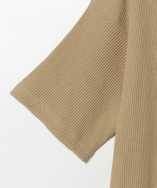 BEAMS T（ビームスティー）の「BEAMS T / ワッフル クルーネック ショートスリーブ 24（Tシャツ/カットソー・メンズ・ブラック/ベージュ/ネイビー・S/M/L/XL）」の9枚目の写真