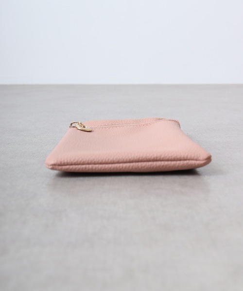 FUNALIVE（ファンアライブ）の「ソフト合皮フロントファスナー使いミニモバイルショルダーバッグ（ショルダーバッグ・メンズ・サックスブルー/ホワイト/ピンク/ブラック/オレンジ・FREE）」の16枚目の写真