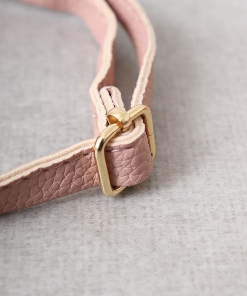 FUNALIVE（ファンアライブ）の「ソフト合皮フロントファスナー使いミニモバイルショルダーバッグ（ショルダーバッグ・メンズ・サックスブルー/ホワイト/ピンク/ブラック/オレンジ・FREE）」の19枚目の写真