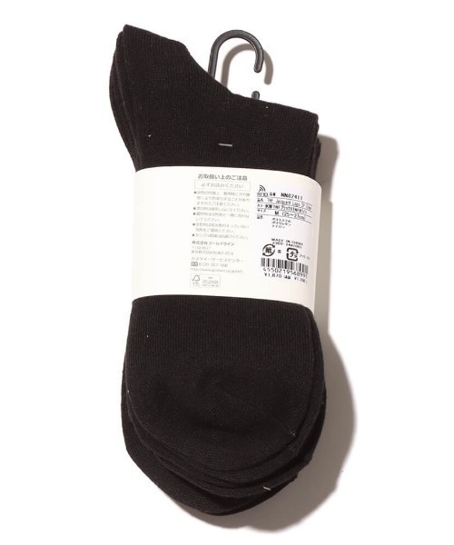 THE NORTH FACE（ザノースフェイス）の「THE NORTH FACE TNF Jacquard Logo 3P Crew / ザ・ノース・フェイス TNF ジャカード ロゴ 3P クルー（ソックス/靴下・メンズ・ホワイト/ブラック・S/M/L）」の3枚目の写真