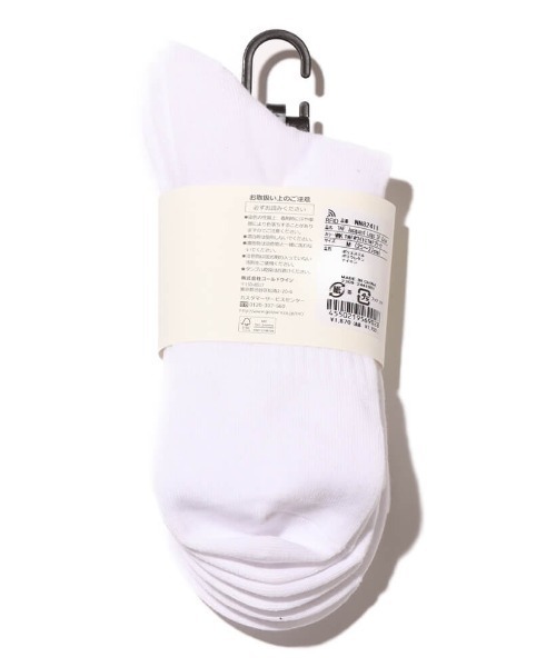 THE NORTH FACE（ザノースフェイス）の「THE NORTH FACE TNF Jacquard Logo 3P Crew / ザ・ノース・フェイス TNF ジャカード ロゴ 3P クルー（ソックス/靴下・メンズ・ホワイト/ブラック・S/M/L）」の5枚目の写真