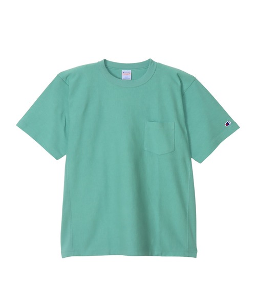Champion(チャンピオン)の「【Champion/チャンピオン】メンズ リバースウィーブ(R) ショートスリーブポケットTシャツ(Tシャツ/カットソー・メンズ・オートミール/グリーン系その他2/ネイビー/ホワイト/グレー/ブルー系その他5/ブラック/ブルー系その他/グリーン系その他3/ペールイエロー/アッシュグレー・X-LARGE/LARGE/MEDIUM/SMALL)」の6枚目の写真