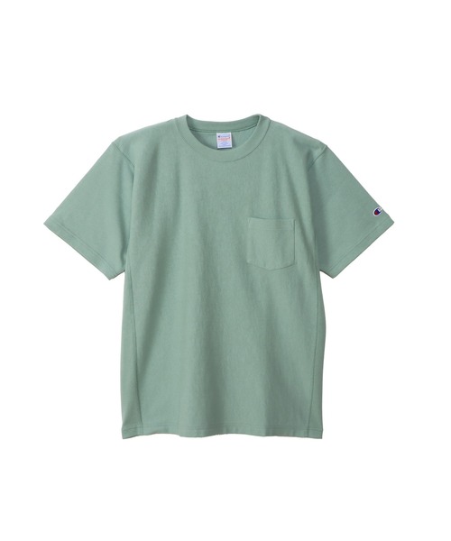 Champion(チャンピオン)の「【Champion/チャンピオン】メンズ リバースウィーブ(R) ショートスリーブポケットTシャツ(Tシャツ/カットソー・メンズ・オートミール/グリーン系その他2/ネイビー/ホワイト/グレー/ブルー系その他5/ブラック/ブルー系その他/グリーン系その他3/ペールイエロー/アッシュグレー・X-LARGE/LARGE/MEDIUM/SMALL)」の7枚目の写真