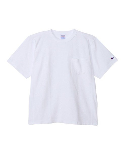 Champion（チャンピオン）の「【Champion/チャンピオン】メンズ リバースウィーブ(R) ショートスリーブポケットTシャツ（Tシャツ/カットソー・メンズ・オートミール/グリーン系その他2/ネイビー/ホワイト/グレー/ブルー系その他5/ブラック/ブルー系その他/グリーン系その他3/ペールイエロー/アッシュグレー・X-LARGE/LARGE/MEDIUM/SMALL）」の22枚目の写真