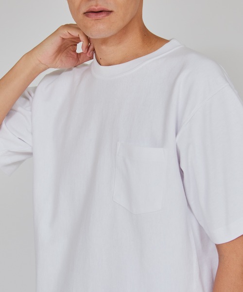 Champion(チャンピオン)の「【Champion/チャンピオン】メンズ リバースウィーブ(R) ショートスリーブポケットTシャツ(Tシャツ/カットソー・メンズ・オートミール/グリーン系その他2/ネイビー/ホワイト/グレー/ブルー系その他5/ブラック/ブルー系その他/グリーン系その他3/ペールイエロー/アッシュグレー・X-LARGE/LARGE/MEDIUM/SMALL)」の14枚目の写真
