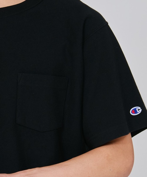 Champion(チャンピオン)の「【Champion/チャンピオン】メンズ リバースウィーブ(R) ショートスリーブポケットTシャツ(Tシャツ/カットソー・メンズ・オートミール/グリーン系その他2/ネイビー/ホワイト/グレー/ブルー系その他5/ブラック/ブルー系その他/グリーン系その他3/ペールイエロー/アッシュグレー・X-LARGE/LARGE/MEDIUM/SMALL)」の21枚目の写真
