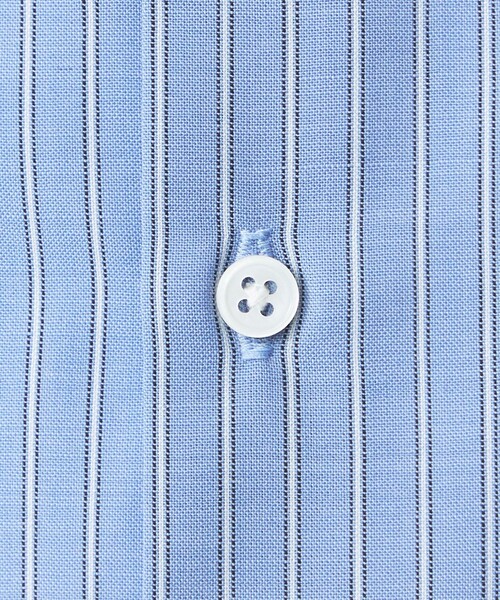 green label relaxing(グリーンレーベルリラクシング)の「TWウォッシャブルトロ ストライプ バンドカラー シャツ -ストレッチ・防シワ-(シャツ/ブラウス・メンズ・ロイヤルブルー/ケリー/ライトグレー・L/M/S/XL)」の17枚目の写真