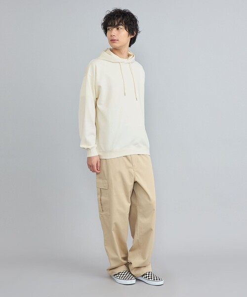 coen（コーエン）の「メランジダンボールパーカー（パーカー・メンズ・オフホワイト/ブラック/グレー・S/M/L/XL）」の18枚目の写真