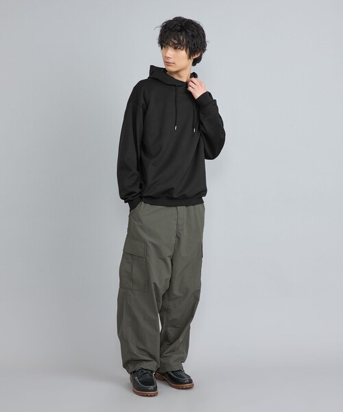 coen（コーエン）の「メランジダンボールパーカー（パーカー・メンズ・オフホワイト/ブラック/グレー・S/M/L/XL）」の21枚目の写真