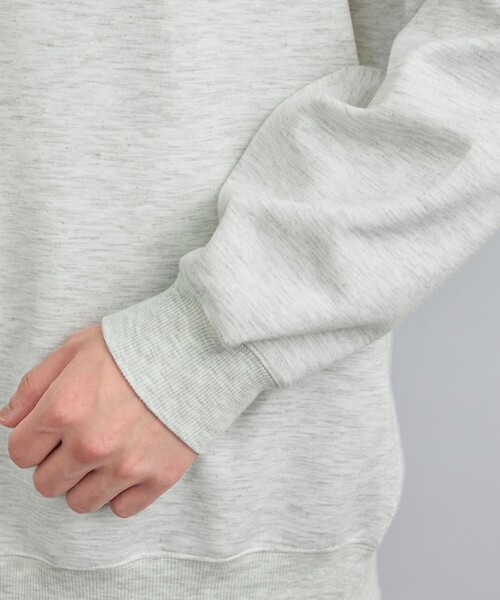 coen（コーエン）の「メランジダンボールパーカー（パーカー・メンズ・オフホワイト/ブラック/グレー・S/M/L/XL）」の5枚目の写真