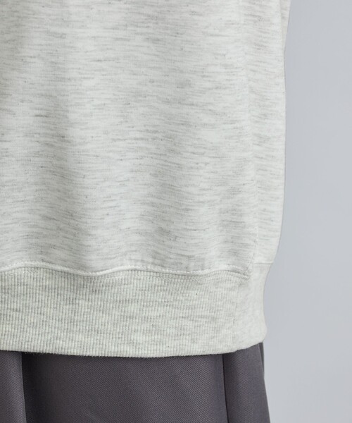 coen（コーエン）の「メランジダンボールパーカー（パーカー・メンズ・オフホワイト/ブラック/グレー・S/M/L/XL）」の6枚目の写真