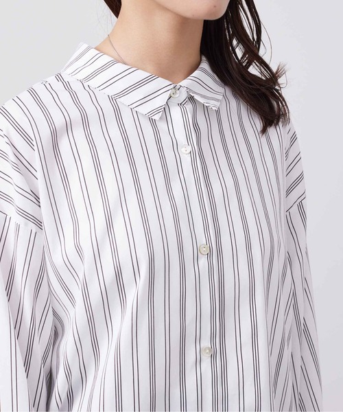 Chez toi(シェトワ)の「BACKギャザーデザインシャツ(シャツ/ブラウス・レディース・アイボリー/オフホワイト/バイオレット/ネイビー・FREE)」の13枚目の写真
