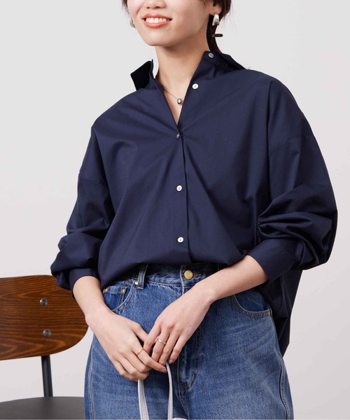 Chez toi(シェトワ)の「BACKギャザーデザインシャツ(シャツ/ブラウス・レディース・アイボリー/オフホワイト/バイオレット/ネイビー・FREE)」の17枚目の写真