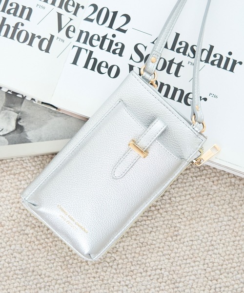 ROPE' PICNIC(ロペピクニック)の「スマホウォレットショルダーバッグ(ショルダーバッグ・レディース・ブラック/シルバー/オフホワイト/ライトグリーン・FREE)」の4枚目の写真