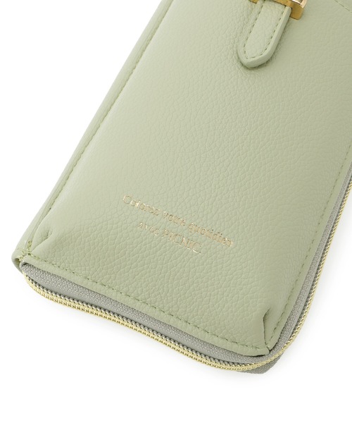 ROPE' PICNIC(ロペピクニック)の「スマホウォレットショルダーバッグ(ショルダーバッグ・レディース・ブラック/シルバー/オフホワイト/ライトグリーン・FREE)」の14枚目の写真
