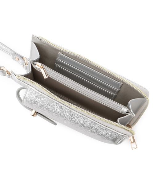 ROPE' PICNIC(ロペピクニック)の「スマホウォレットショルダーバッグ(ショルダーバッグ・レディース・ブラック/シルバー/オフホワイト/ライトグリーン・FREE)」の18枚目の写真