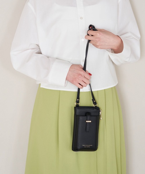 ROPE' PICNIC(ロペピクニック)の「スマホウォレットショルダーバッグ(ショルダーバッグ・レディース・ブラック/シルバー/オフホワイト/ライトグリーン・FREE)」の22枚目の写真