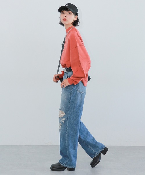 PAGEBOY（ページボーイ）の「長袖ニット（ニット/セーター・レディース・ブラック・FREE）」の2枚目の写真