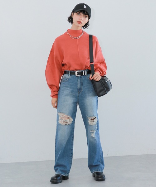 PAGEBOY（ページボーイ）の「長袖ニット（ニット/セーター・レディース・ブラック・FREE）」の3枚目の写真