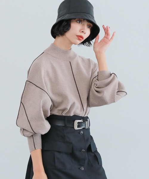 PAGEBOY（ページボーイ）の「長袖ニット（ニット/セーター・レディース・ブラック・FREE）」の7枚目の写真