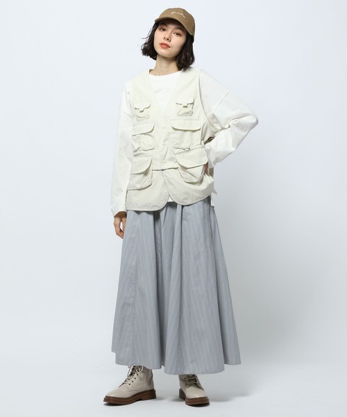 niko and...（ニコアンド）の「ナイロンオックスアソートスカート（スカート・レディース・ベージュ/ネイビー/ブルー/ライトグリーン・FREE）」の7枚目の写真