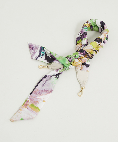 LOWELL things（ロウェル　シングス）の「Scarf Belt/スカーフかがりストラップベルト（チャーム・レディース・パープル系その他/ブラック/ベージュ・フリー）」の14枚目の写真