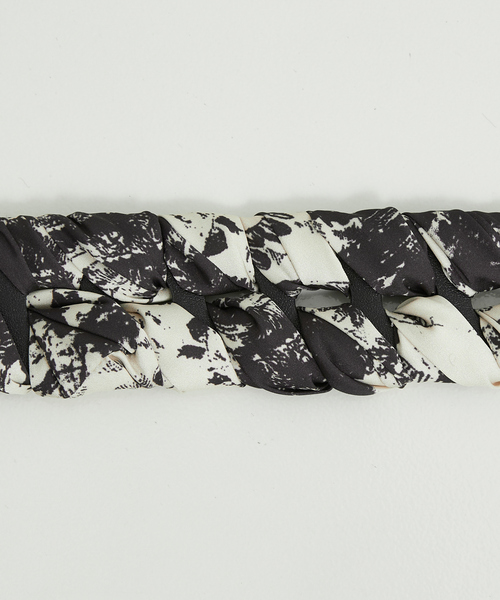 LOWELL things（ロウェル　シングス）の「Scarf Belt/スカーフかがりストラップベルト（チャーム・レディース・パープル系その他/ブラック/ベージュ・フリー）」の19枚目の写真