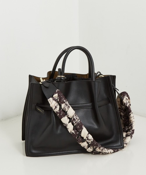 LOWELL things（ロウェル　シングス）の「Scarf Belt/スカーフかがりストラップベルト（チャーム・レディース・パープル系その他/ブラック/ベージュ・フリー）」の12枚目の写真