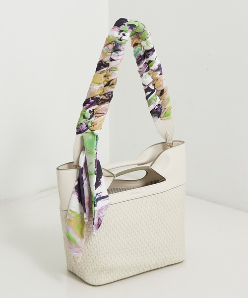 LOWELL things（ロウェル　シングス）の「Scarf Belt/スカーフかがりストラップベルト（チャーム・レディース・パープル系その他/ブラック/ベージュ・フリー）」の10枚目の写真