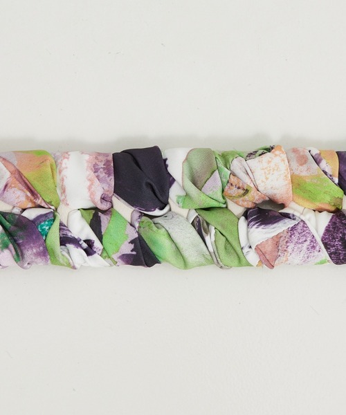 LOWELL things（ロウェル　シングス）の「Scarf Belt/スカーフかがりストラップベルト（チャーム・レディース・パープル系その他/ブラック/ベージュ・フリー）」の5枚目の写真