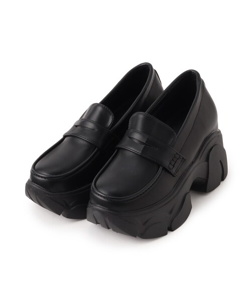 cs T&P(シーエスティーアンドピー)の「厚底ローファースニーカー 24SS(スニーカー・レディース・ブラック/ブラック系1・L/LL/S/M)」の3枚目の写真