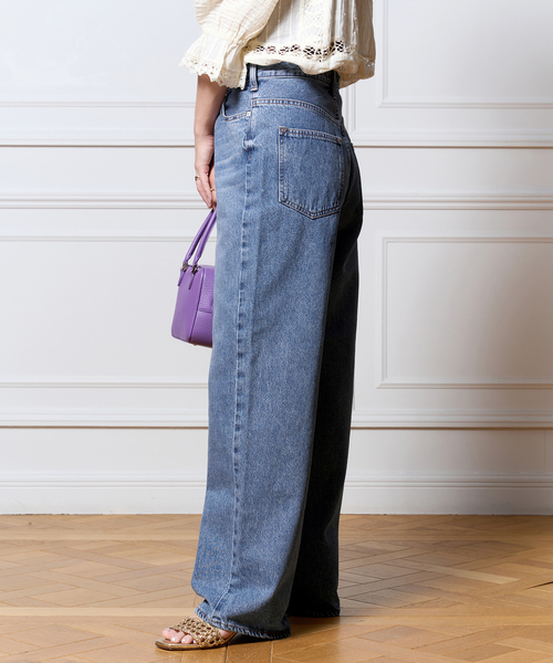 【ニードバイヘリテージ】LUNA 80s MD BLUE デニムパンツ24 NEEDBY heritage/ニードバイヘリテージ】LUNA 80s MD BLUE
