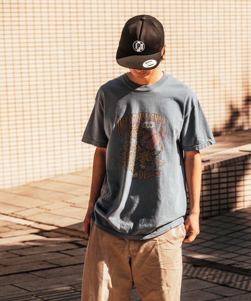 IPD(アイピーディー)の「【IPD】LEOPARD SS(Tシャツ/カットソー・メンズ・ブルー系その他/チャコール/クリーム・X-LARGE/LARGE/MEDIUM)」の9枚目の写真