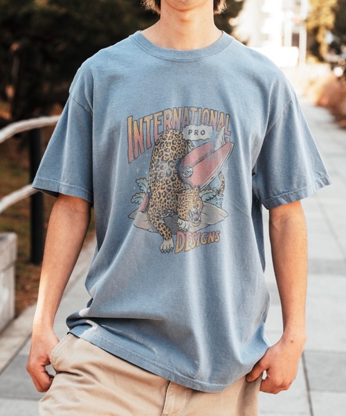 IPD(アイピーディー)の「【IPD】LEOPARD SS(Tシャツ/カットソー・メンズ・ブルー系その他/チャコール/クリーム・X-LARGE/LARGE/MEDIUM)」の21枚目の写真