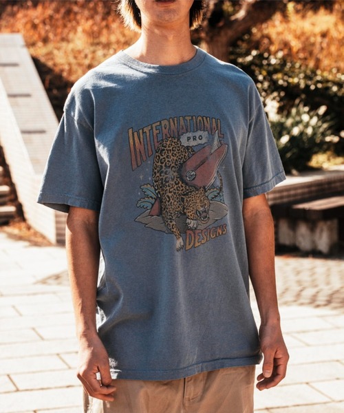 IPD(アイピーディー)の「【IPD】LEOPARD SS(Tシャツ/カットソー・メンズ・ブルー系その他/チャコール/クリーム・X-LARGE/LARGE/MEDIUM)」の20枚目の写真